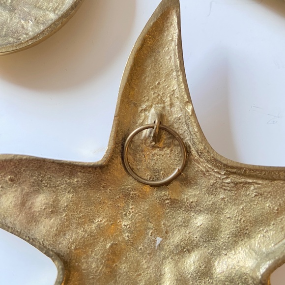 3 Vintage Brass Sea Shell Wall Art Nautical Ocean Wall Decor Beach House Retro - Picture 9 of 10